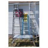 16' Davidson Extension, 8' Aluminum Step Ladder, 6' Fiberglass Werner, and 2' Platform Stand