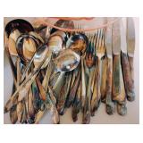 Pink Depression Glass and Victorian hand-painted glass bride