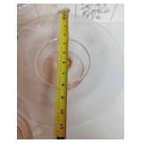 Pink Depression Glass and Victorian hand-painted glass bride