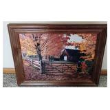 Eleven Piece Home Decor LOT -  Framed Pictures, Vintage Iron