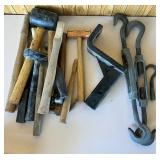 Hand Tool LOT - Rubber Mallet, Dead Blow Hammer, Turnbuckles