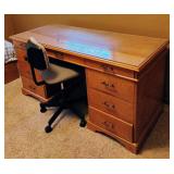 Wooden Desk and Chair