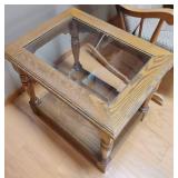 Living Room LOT - Rocking Chair, Side Table, Lamp and Magazine Rack