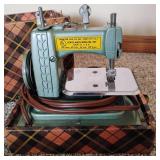 Betsy Ross miniature electric sewing machine, model 707, manufactured by Gibraltar MFG. Co., Inc. in Jersey City, N.J.