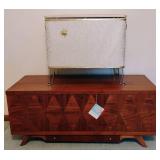 MCM Lane Cedar Chest with Key and Vintage Hamper