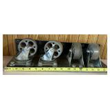 Four 4" Cast Iron Industrial Wheels