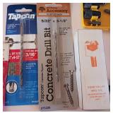Drill Bit LOT - Wood, Masonry,Two Milwaukee Percussion