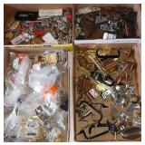 Hardware LOT - Locks, Key Chains, Hinges