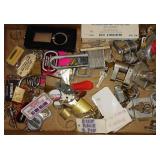 Hardware LOT - Locks, Key Chains, Hinges