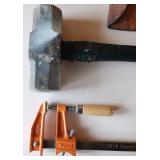 Plumb Axe, Sledge Hammer, Clamp