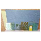 Crafters Tool LOT - Large Cutting Mats, Rulers, Compass