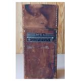 Vintage MSA Mine Safety Appliances Test Kit Leather Box Only