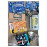 Light Bulbs, Plastic Sheeting, Screen