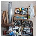 Handymans LOT - HD Drawer Slides, Galvanized Pipe Fittings, Electrical Box