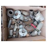 Handymans LOT - HD Drawer Slides, Galvanized Pipe Fittings, Electrical Box