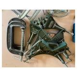 22 Piece Clamp LOT - Craftsman Framing Clamps, C Clamps