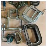 22 Piece Clamp LOT - Craftsman Framing Clamps, C Clamps
