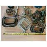 22 Piece Clamp LOT - Craftsman Framing Clamps, C Clamps