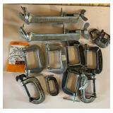 Two Universal Model 70 Cabinet Clamps, Twelve C-Clamps