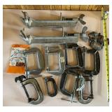 Two Universal Model 70 Cabinet Clamps, Twelve C-Clamps