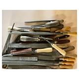 Large LOT of Files - Vintage Stanley Wood Files and Unmarked
