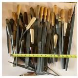 Large LOT of Files - Vintage Stanley Wood Files and Unmarked
