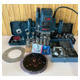 Bosch 1613EVS Plunge Router with Bits