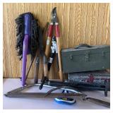 Eleven Piece LOT - Two Vintage Metal Toolbox