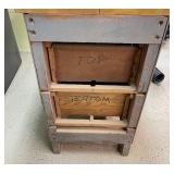 Shop Made Two Drawer Wooden Cabinet