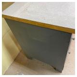 Shop Made Two Drawer Wooden Cabinet