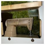 Large Wooden Four Drawer Desk / Sewing Table