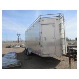 KREMIN 16 FT, ENCLOSED, CARPENTRY TRAILER WITH CABINETS AND WINCH