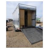 KREMIN 16 FT, ENCLOSED, CARPENTRY TRAILER WITH CABINETS AND WINCH