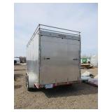 KREMIN 16 FT, ENCLOSED, CARPENTRY TRAILER WITH CABINETS AND WINCH