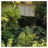 Metal Trellis - Vigoro 80 in. H Wisteria Black Metal Trellis