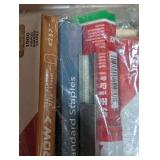 Mixed bin with thousands of staples