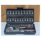 Handy 46 Piece 1/4" Socket Set with Case
