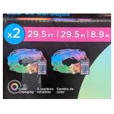 Enbrighten Color Changing Led Bubble Lights 90 Lights X2 With Remote 29.5 Ft