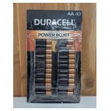 Pack of 40 Duracell Coppertop Alkaline AA Batteries Power Boost