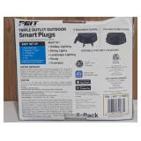 Feit Electric Triple Outlet Outdoor Smart Plugs, 2-Pack, WiFi, Controls Devices from Anywhere, Voice Control