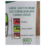 Energizer NiMH Battery Charger 4 AA and 2 AAA Rechargeable Batteries Kit