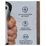 Zippo HeatBank 9s Rechargeable Hand Warmer & Power Bank 5200 mAh, 9 hrs - SILVER