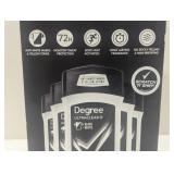 Degree Solid Antiperspirant Deodorant Ultra clear Mens Black+White 2.7oz - 5 Pack