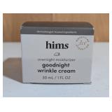 hims Goodnight Wrinkle Cream - Caffeine-infused Moisturizer and De-puffer - 1 fl oz