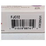 KISS Products Gel Fantasy Jelly Color Sculpted Long Square Translucent Fake Nails - Quince Jelly - 31ct