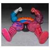 1980s MOTU Two Bad Masters of the Universe Vintage Rare ROUND BACK