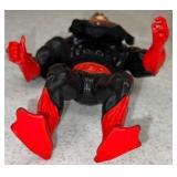 RARE 80s Vintage ninja Master of the universe, figure MOTU He-Man "HARD HEAD" COMPLETE WITH CLOTHING