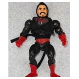 RARE 80s Vintage ninja Master of the universe, figure MOTU He-Man "HARD HEAD" COMPLETE WITH CLOTHING