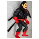 RARE 80s Vintage ninja Master of the universe, figure MOTU He-Man "HARD HEAD" COMPLETE WITH CLOTHING