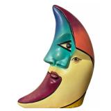 Alexander Flores “Moon” Ceramic Mexican Contemporary Sculpture Singed 53/200